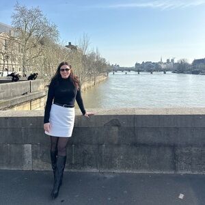 J. Crew Factory Wool Cream Mini Skirt